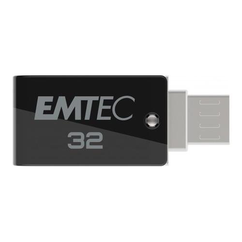 EMTEC Mobile & Go T260B - Dual clé USB - 32 Go - USB 2.0 / micro USB
