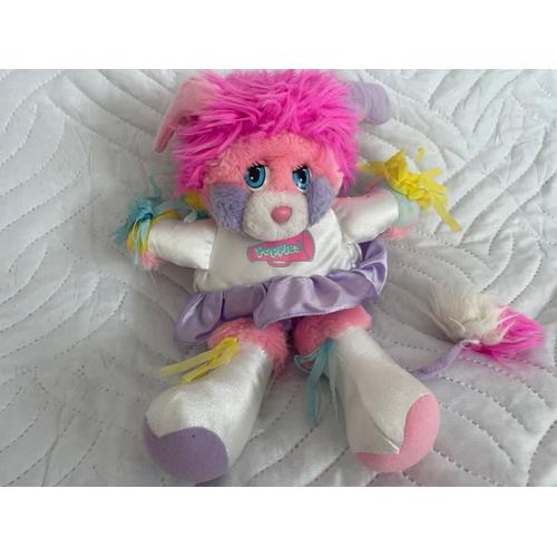 Peluche Popples Pom Pom Girl Rose Mauve Jaune