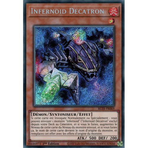 Yu Gi Oh Bltr Fr069 Infernoid Décatron Secrète Rare