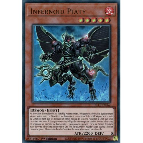 Yu Gi Oh Bltr Fr062 Infernoid Piaty Ultra Rare