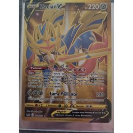 Carte Ultra Rare Zacian-V Pv 220 211/202 - Carte Secrète Gold - Epée Et Bouclier