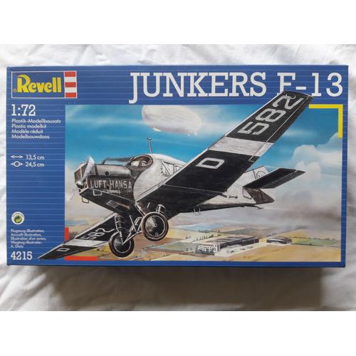 Maquette À Monter Avion Junkers F13 Au 1/72ème-Revell