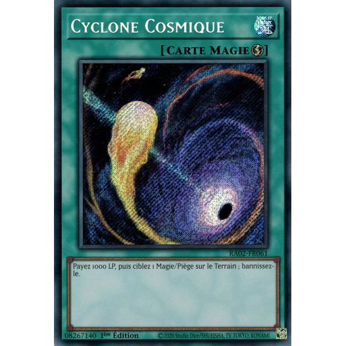 Yu Gi Oh Ra02 Fr061 Cyclone Cosmique Secrète Rare