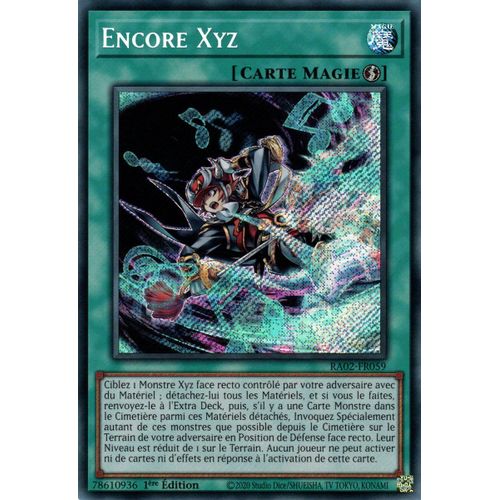 Yu Gi Oh Ra02 Fr059 Encore Xyz Secrète Rare