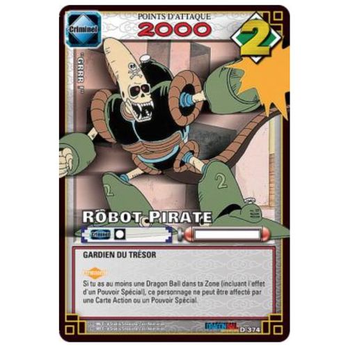 Carte Dragon Ball 374 Jcc Fr D-374 Robot Pirate Part 4