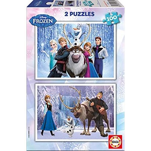 Educa - 15767 - Puzzle Classique - La Reine Des Neiges - 2 X 100 Pièces