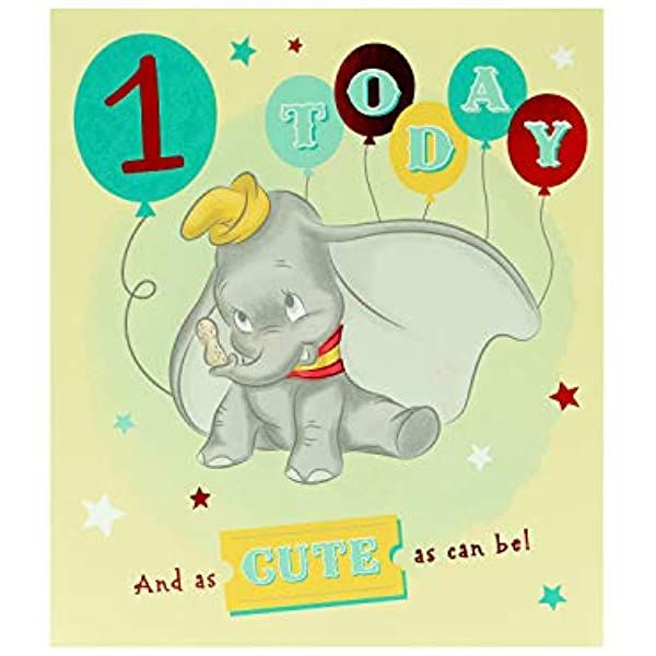 Carte De 1er Anniversaire Carte D Anniversaire Dumbo Pour 1 An Carte D Anniversaire Pour Fille Carte D Anniversaire Pour Garcon Cadeau D Anniversaire Disney Rakuten