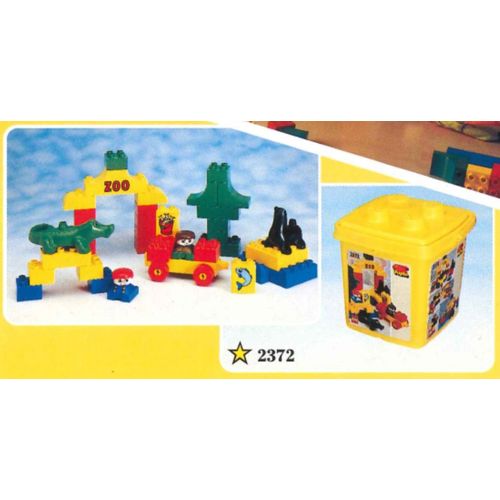 LEGO DUPLO Vintage Zoo 2372 avec 2 Figurines et Animaux