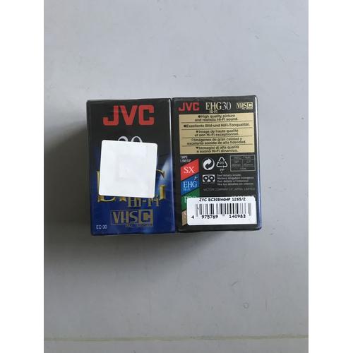 Lot de 4 VHS C pal secam vierge - JVC EHG 30