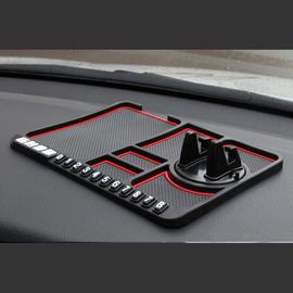Intérieur de voiture Tapis de rangement pour tableau de bord  multifonctionnel pour voiture Support de téléphone