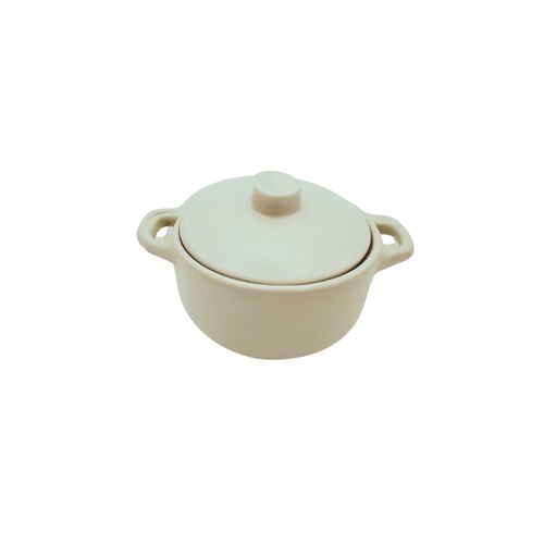 Lot De 6 Mini Cocottes Blanches Avec Couvercle 15,3 X 5,9 Cm Hobbytech