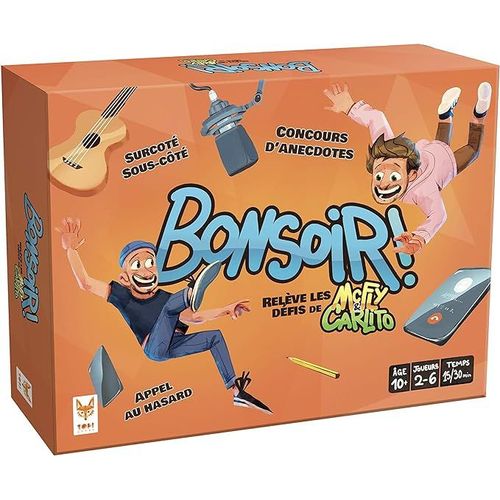 Topi Games - Bonsoir - Le Jeu De Mcfly Et Carlito - Jeu De Société - Jeu De Plateau - A Partir De 10 Ans - 2 À 6 Joueurs - Version Française