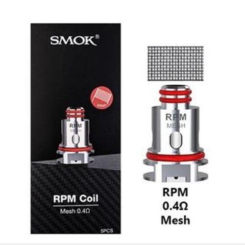 Bobines de remplacement pour cigarette électronique (compatible SMOK RPM40 pod mod) - mesh 0,4 ohms