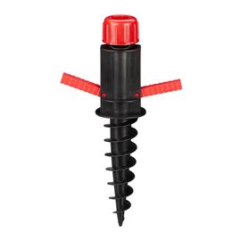 Relaxdays Pied De Parasol Porte-Parasol Support À Vis Douille De Sol À Visser Plastique