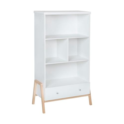 Bibliothque Holly Nature Blanc Naturel L : 90cm H : 164cm P : 43,5cm