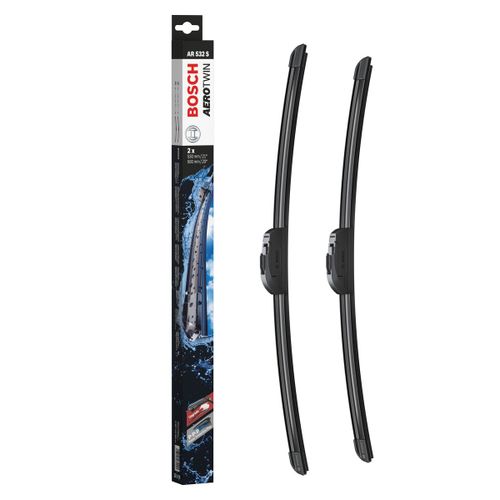 Bosch Balais D'essuie-Glace Plats Avant Aerotwin Retrofit Ar532s, L= 530/500mm - 1 Paire