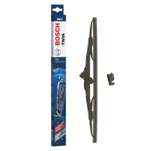 Bosch Balai D'essuie-Glace Conventionnel Twin 340u, L= 340mm - 1 Balai Avant