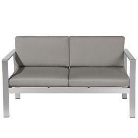 Canapé De Jardin Aluminium Gris Foncé Salerno