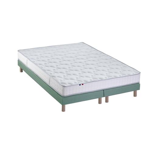 Ensemble Matelas Mousse Sommier Vert 160x200