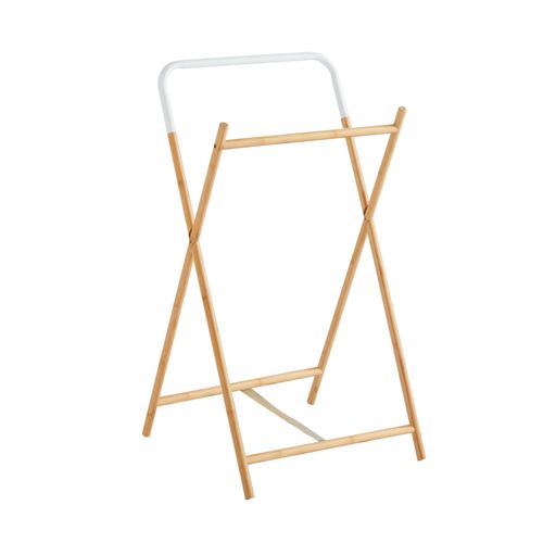 Porte serviettes 2 barres de penderie Equipstore Création en bambou l.41 x H.83 cm