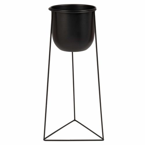 Cache-Pot En Métal Noir