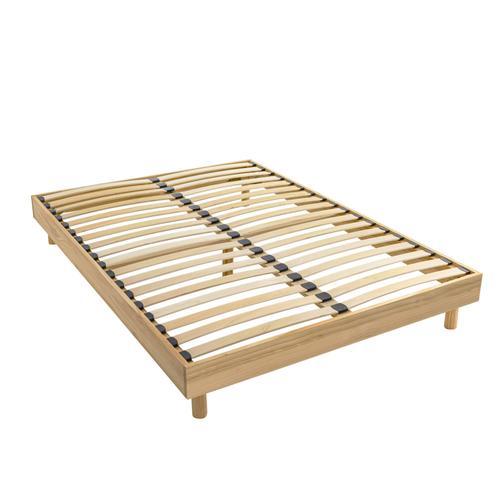 Sommier Kit En Bois Massif 13 Cm Naturel 140x190