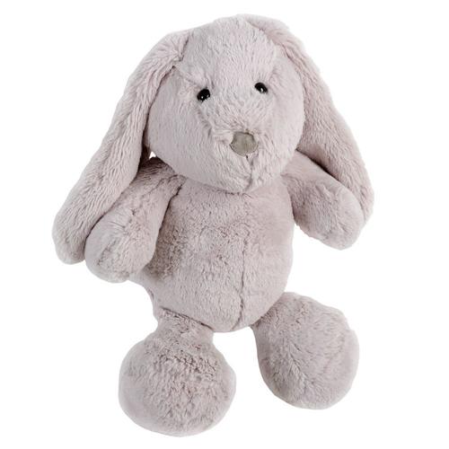 Peluche Enfant Lapin Grise H 35 Cm Bunny