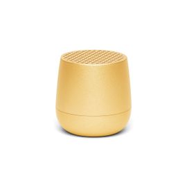 Enceinte bluetooth rechargeable en aluminium jaune clair