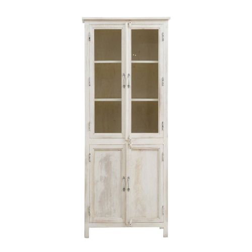 Vaisselier En Bois Blanc 68 Cm