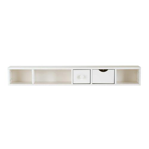 Module De Rangement Pour Bureau 2 Tiroirs Blanc