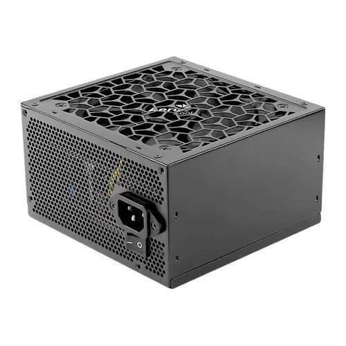 AeroCool AERO White 500W - Alimentation PC - ATX12V 2.4 - 80 PLUS - CA 200-240 V - 500 Watt - PFC active - noir mat