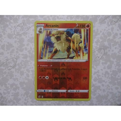 Carte Pokemon Arcanin 130 Pv 028/192 - Holo Reverse - Eb Clash Des Rebelles - Vf Rare