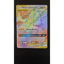 Generic Album Pikachu de cartes Pokémon avec 5 cartes GX - Capacité de 240  cartes - Figure Pikachu Cadeau pour enfant à prix pas cher