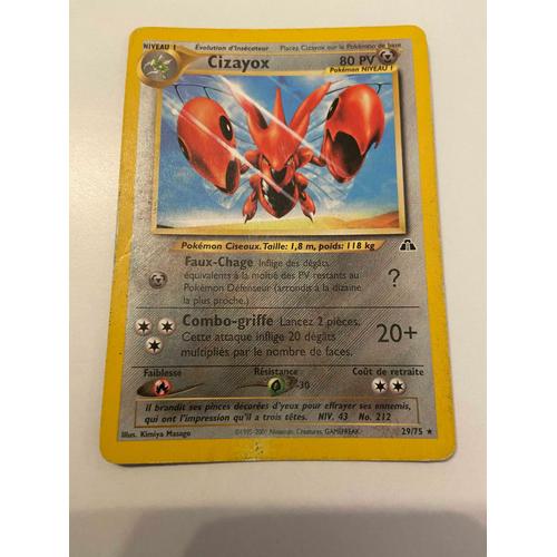 Carte Pokemon Cizayox 29/75 Set Neo Discovery Fr