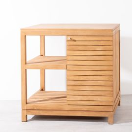 Meuble Salle De Bain Sous Vasque En Teck L80cm