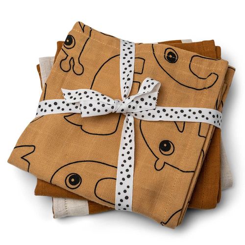 Lot De 3 Langes Deer Friends Moutarde - Done By Deer