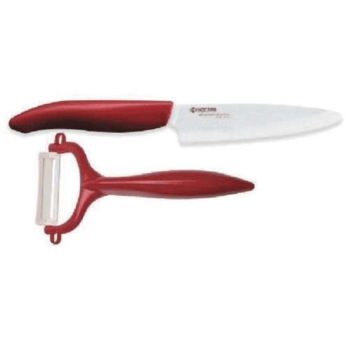 Coffret Fruits Et Légumes Éplucheur Et Couteau Santoku 14cm