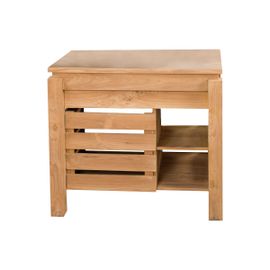 Meuble De Salle De Bain Sous Vasque En Teck L85cm