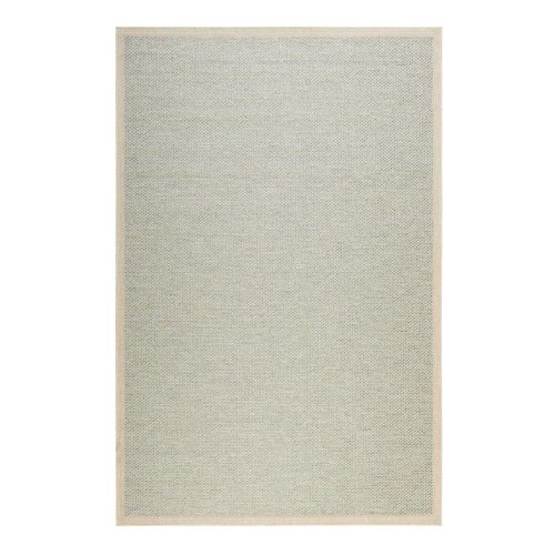 Tapis Exterieur Tissé Plat Motif Turquoise Beige 133x200