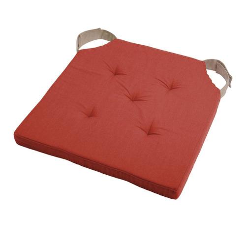 Coussin De Chaise Attaches Scratchs Terracotta 38x38