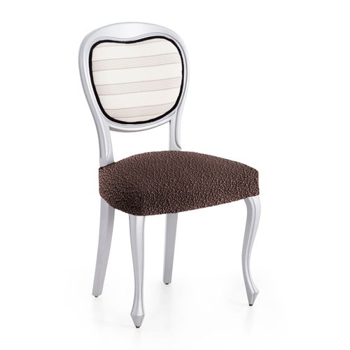 Pack 2 Housses De Chaise Extensible Marron 40 - 50 Cm