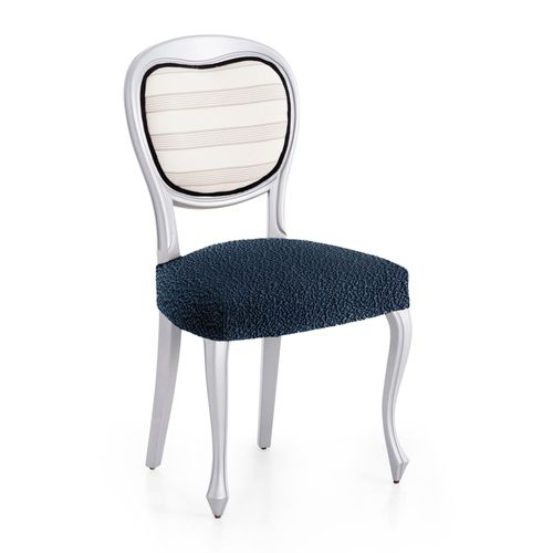 Pack 2 Housses De Chaise Extensible Bleu 40 - 50 Cm
