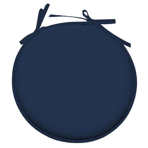 Galette De Chaise Polyester Bleu Pétrole D40cm