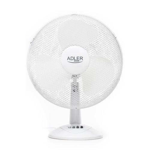 Ventilateur de Table Silencieux Ø 40cm 3 Vitesses Oscillant Orientation Réglable 90W Adler AD7304