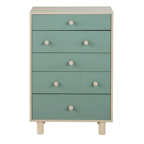 Chiffonier 5 Tiroirs Bicolore