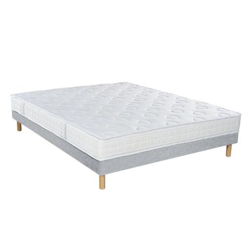 Ensemble Matelas Ferme Sommier Tradition Graphic Et Pieds 90x200