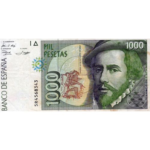 Billet 10000 Pesestas