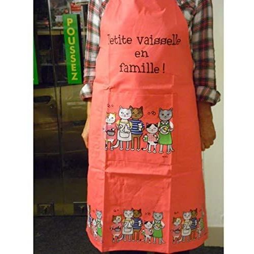 Tablier De Cuisine Fox Trot"Petite Vaisselle En Famille"