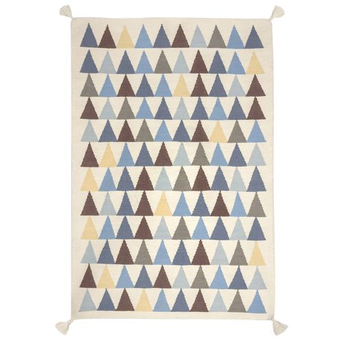 Tapis Kilim Design Scandinave En Laine 110x160