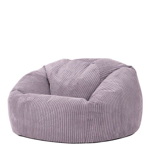 Pouf Velours Côtelé Violet Lavande